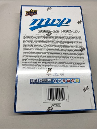 Upper Deck 2022-23 MVP Ice Hockey Hobby Box - Picture 3 of 3