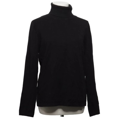 Cappucini, Rollkragenpullover, Größe: L, Schwarz, Polyamid/Viskose #XC7