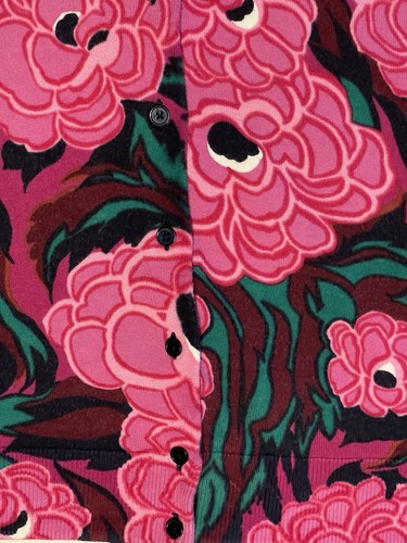 Talbots Damen rosa mehrfarbig Blumenmuster Langarm Knopfleiste Cardigan Übergröße 2X - Bild 4 von 6
