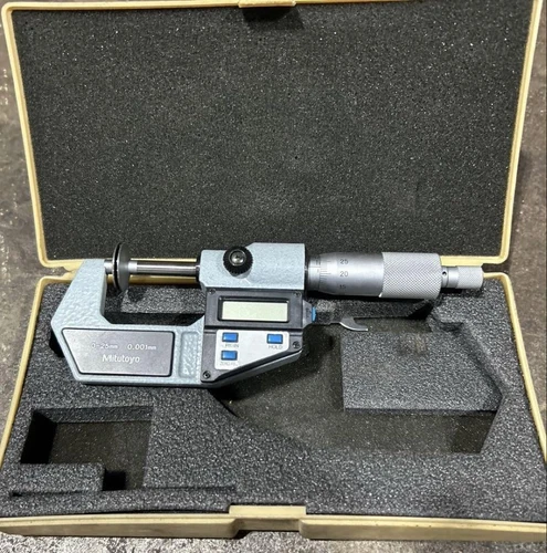 MITUTOYO Digimatic Micrometer 323-511N Gear Tooth Thickness 0–25mm From JapanRIN