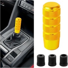 95mm Aluminum Weighted Car Shifter Knob with Anti-Slip Grip, Inc Color: Golden