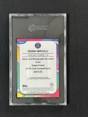 Camiseta Senny Mayulu 2024/25 Topps Finest Gold Auto SGC 9.5/10 #BA-SM 24/50 Nº - Imagen 2 de 2