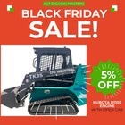 3084lbs CFG TK35 Tracked Mini Skid Steer Loader w/ Kubota D1105 Engine Open Cab