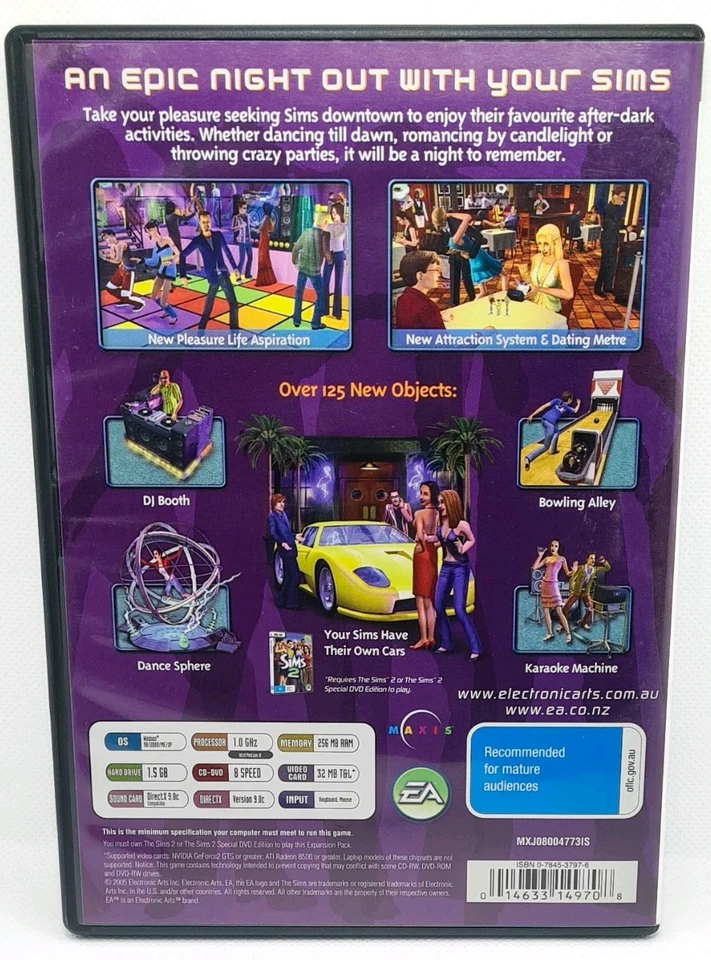 The Sims 2 Nightlife Expansion Pack (PC Game) Manual included - Image 2 of 4