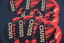 (10) Post World War II OFFICE OF STRATEGIC SERVICE WWII OSS Patch Insignia