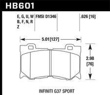 Hawk Performance Hp Plus High Performance Street Brake Pads Hb601n.626