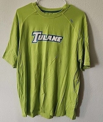 Tasc Performance Men's Tulane short s  XL Green New Orleans Bamboo Short Sleeve 