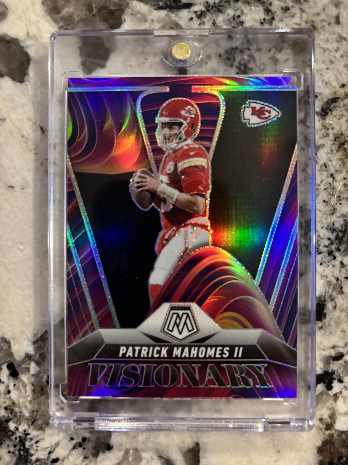 2025 Panini Mosaic Patrick Mahomes II Visionary #12 SSP Case Hit Chiefs