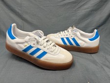 Adidas Sambae Platforms Sneakers Leather White Gum Girls Size 7 NEW NO BOX