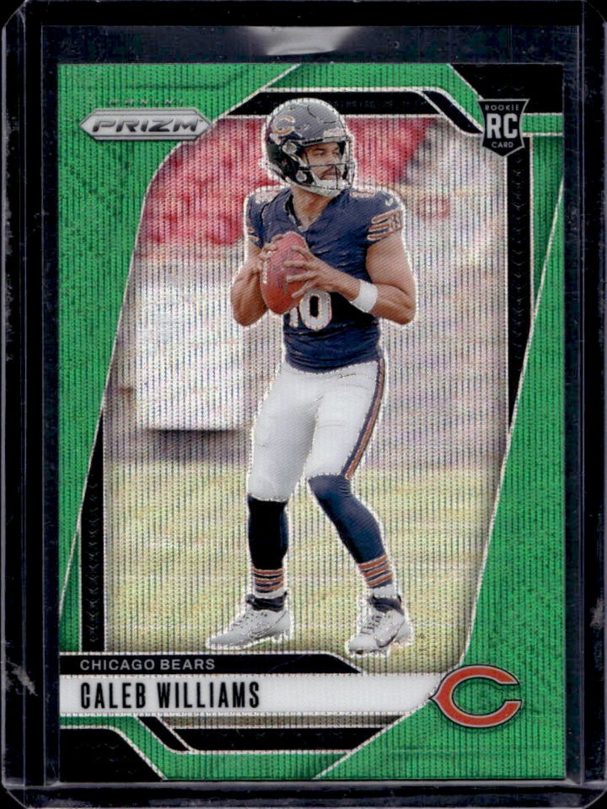 2024 Prizm Caleb Williams RC Green Wave Rookie #301 Bears