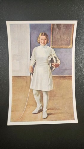 1932 Sanella Margarine Sports #74 Ellen Preiss Fencing Type 2