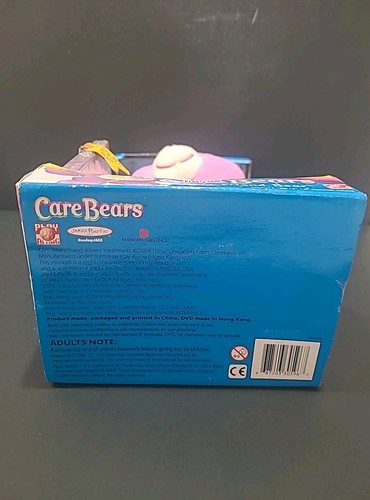 Oso Care Bears Talking Best Friend con DVD 2004 rosa púrpura nuevo sellado *LEER* - Imagen 8 de 8