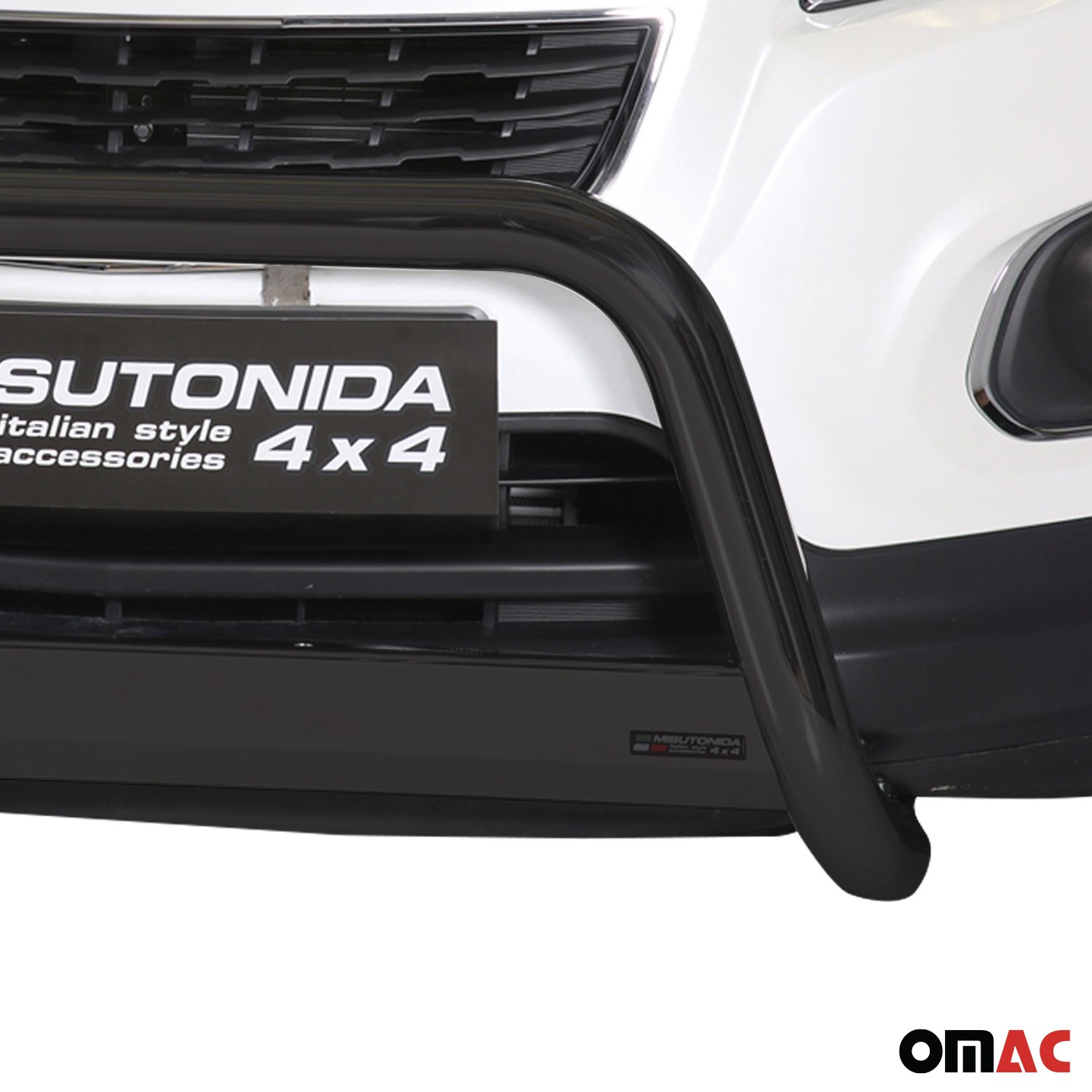 Pare-buffle noir 63mm en acier pour Chevrolet Trax 2013-2016