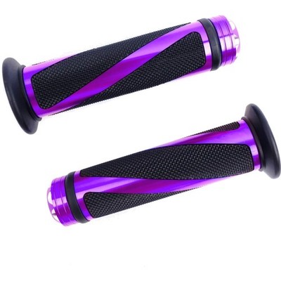Motorrad Lenkergriffe Gummi 22mm 7/8 Zoll Anti-Rutsch Cruiser Roller Lila