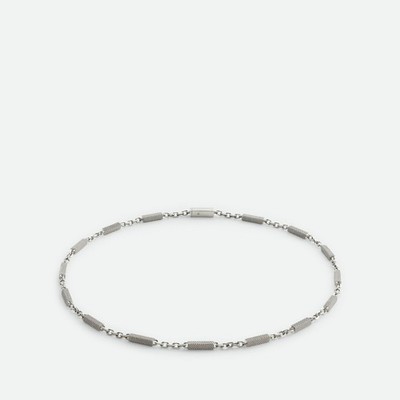 Bottega Veneta Pen Sterling Silver Chain Necklace | SS23 RRP £860
