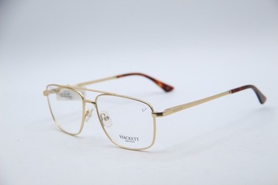 NEW HACKETT LONDON HEK1205 405 GOLD TORT AUTHENTIC DESIGNER EYEGLASSES 55-15