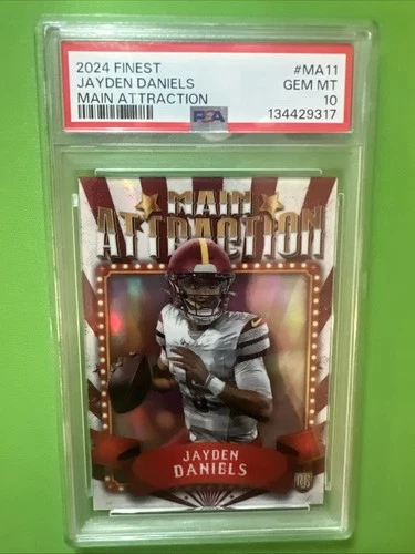2024 Topps Finest - Main Attraction Jayden Daniels #MA-11 (RC)
