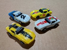 4 Tyco 440 Corvette HO Slot Race Cars