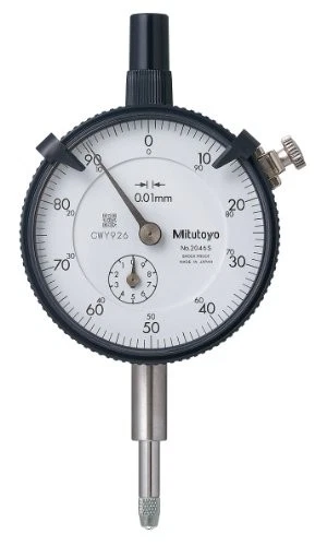 Mitutoyo 2046S, 0.01Mm X 10Mm Dial Indicator, 0-100, Lug Back, Series 