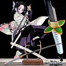 Demon Slayer Sword White Kochou Shinobu 1060 Steel Japanese Samurai Katana Anime