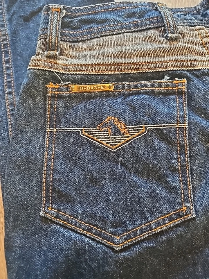Vintage Jordache Jeans Women's 29L Horse Head NWOT USA Two Tone Contrast 90s - Image 2 of 4