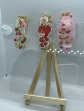 Custom Acrylic Paper Clips Set of 3 Strawberry Shortcake Inspired