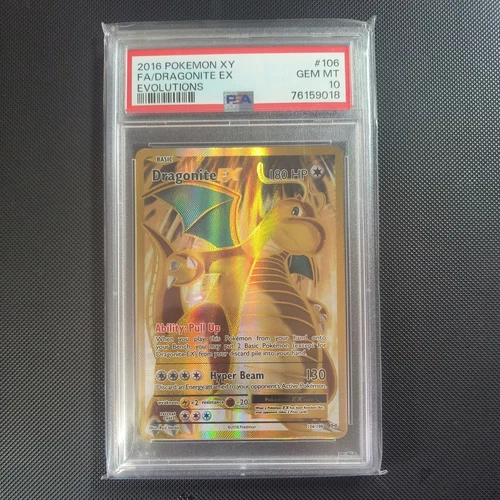 2016 Pokemon XY Evolutions Full Art Dragonite EX #106 PSA 10 GEM MINT