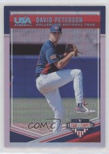 2018 USA Baseball Stars & Stripes Longevity Holo Foil 16/99 David Peterson 07rd