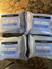 4 Packages NEW Neutrogena Makeup Remover Wipes  Face Cleansing Towelettes,