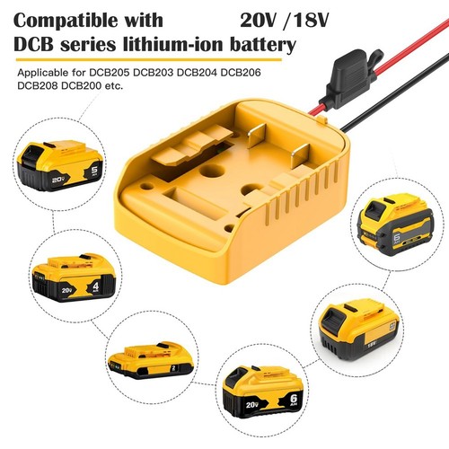 Adapter kół do adaptera akumulatora 20 V Wheels Zestaw konwertera baterii z 2695 - Zdjęcie 4 z 6