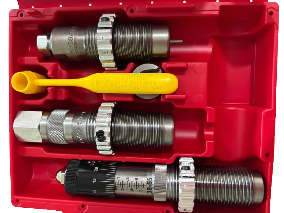 Leeです！ LEE 90762 38-55 Micrometer Full Length 3-Die Set (Ships Insured