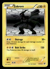 Zekrom Holo Rare Holo Black and White 47/114 MP Pokémon TCG