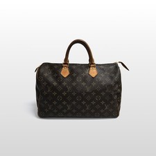 Louis Vuitton Sac à main Speedy 35 en toile Monogram Marron M41524 146452990