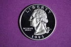 ESTATE FIND 1995 S PROOF SILVER WASHINGTON QUARTER #K58769