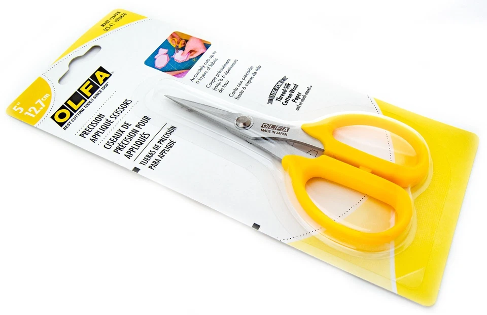 Tijeras apliques de precisión Olfa SCS-4 acero inoxidable 5" hechas en Japón Foto 2 de 3