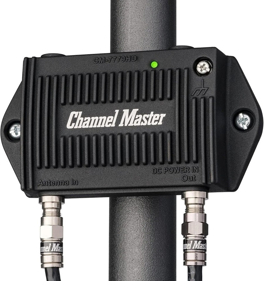 Channel Master CM-7779HD PreAmp 1 TV Antenna Amplifier with 5G LTE ...