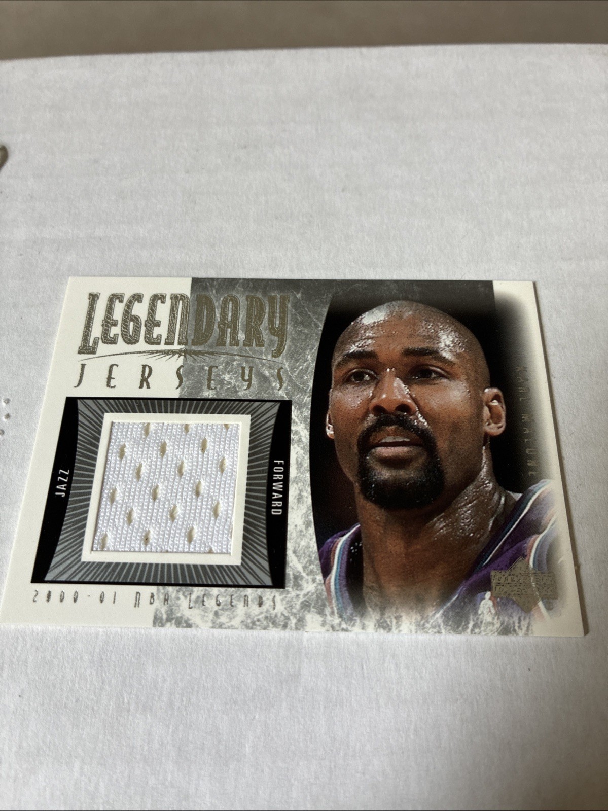 2000-01 Upper Deck Legends Karl Malone Legendary Jerseys #KM-J (MEM) Jazz