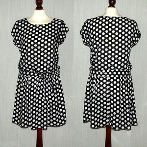 black and white spot dress uk