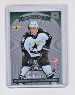 97/98 Donruss Limited Derek Plante / Todd Harvey Counterparts card