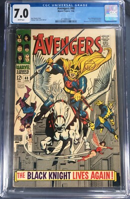 Avengers #48 Hot Key CGC 7 1st Black Knight Dane Whitman Eternals Marvel Movie
