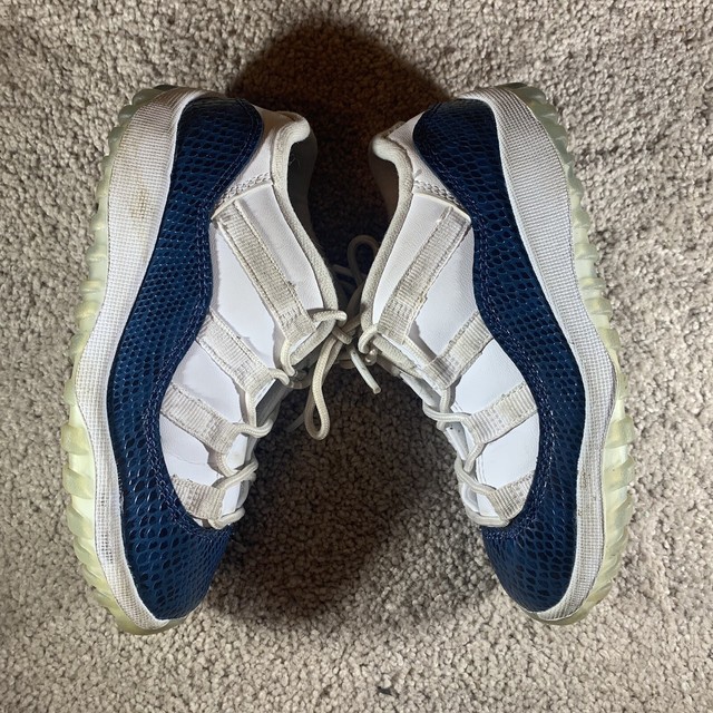 navy snakeskin 11s
