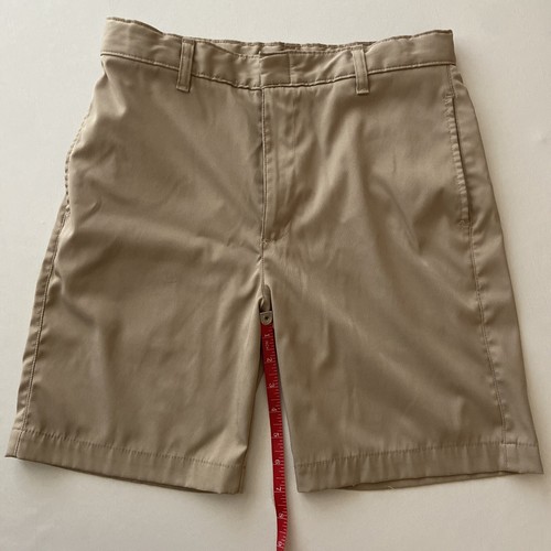 Mills Uniform Boys Poly-Performance Khaki Flat Front Shorts : 18R : 7” - Picture 4 of 4