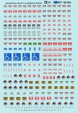 Microscale 60-924 N Industrial Safety Warning Hazard  Parking Lot Signs Decals