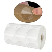 3000Pcs Round Stickers Circle Transparent Sealing Seal Tape Supplies