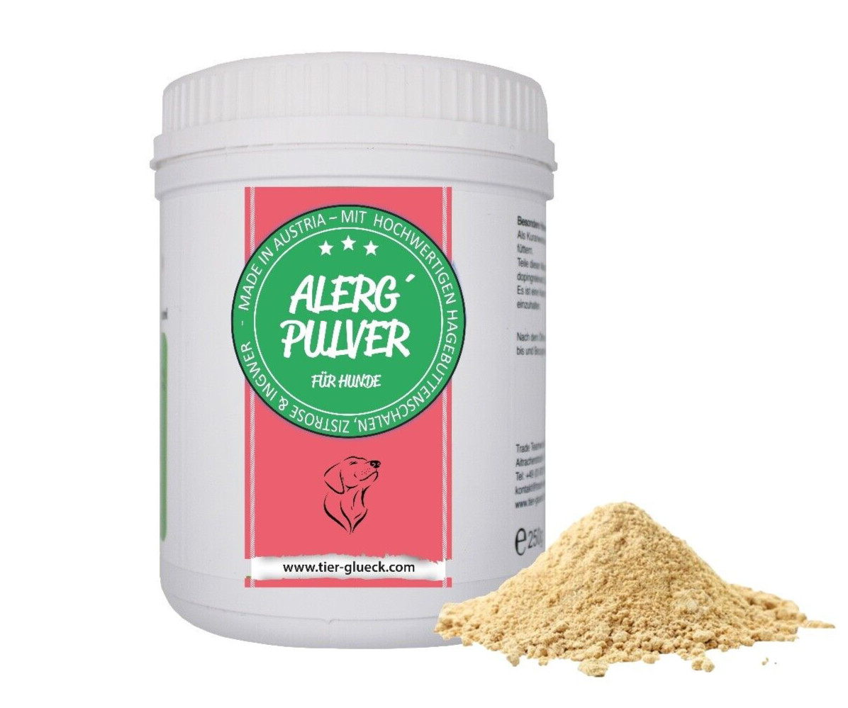 Alerg´ Pulver - für Hunde 250g - mit Schwarzkümmel, Ingwer & Hagebuttenschalen