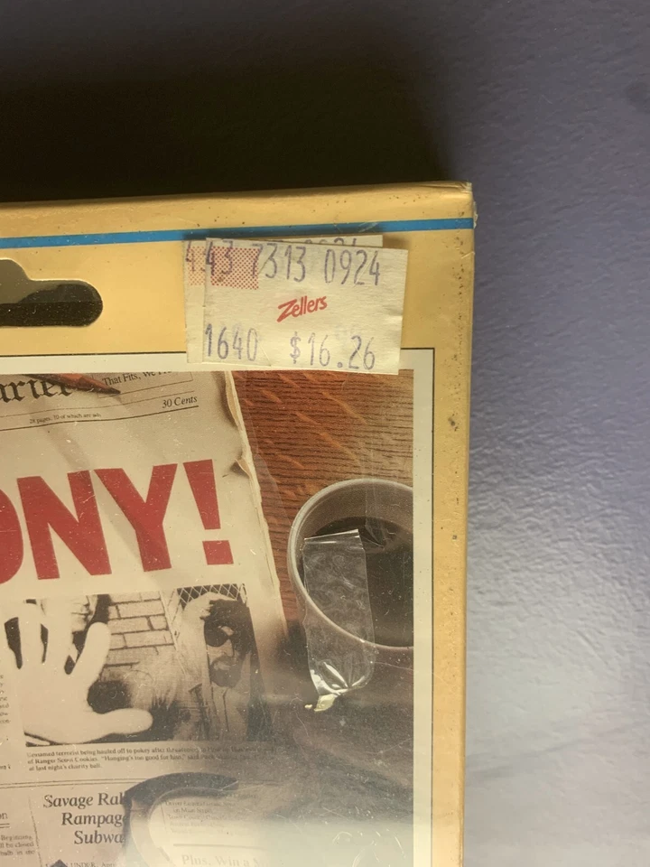 Felony! Thunder Mountain 1984 SEALED C64/128 Rare Mystery Video Game NIB C64 - Image 2 of 4