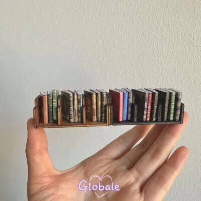 Miniatur Bücher Möbel 1Set Puppenhaus Maßstab 1:12 Bücherregal Wandregal Zubehör - Bild 1 von 4