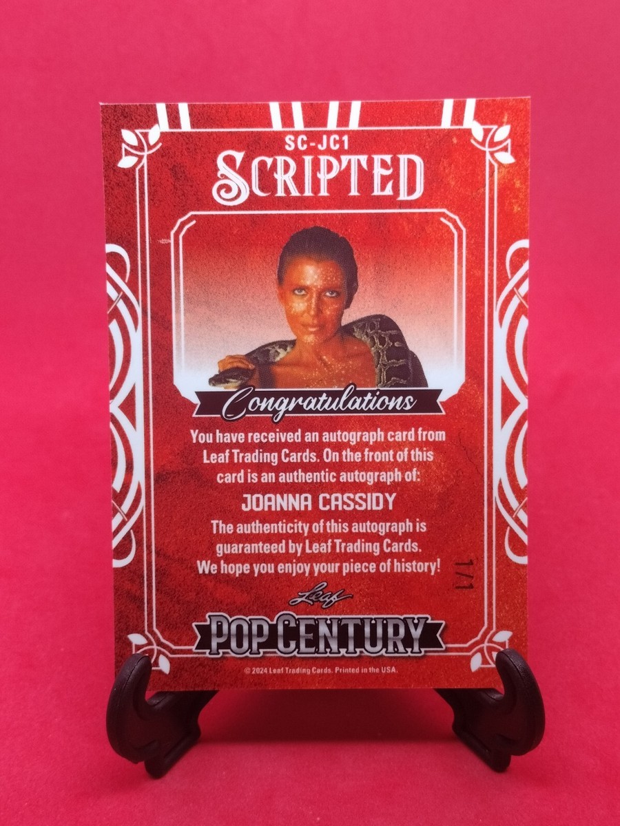 2024 POP CENTURY SCRIPTED JOANNA CASSIDY AUTOGRAPH Gold 1/1 RARE