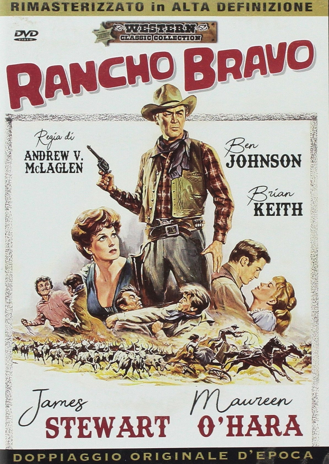 Rancho Bravo (1966) (DVD) James Stewart Maureen O'Hara Brian Keith Juliet Mills