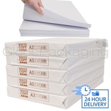 10 REAMS (5000 SHEETS) OF A3 WHITE PRINTER COPIER PAPER 80gsm PRINT ART DRAWINGS